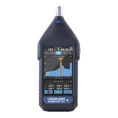 soundexpert model 821 class 1 sound level meter with screen protector and usb-c cable (cbl242-03).  without microphone, preamplifier or accessories. meter body and usb-c cable only